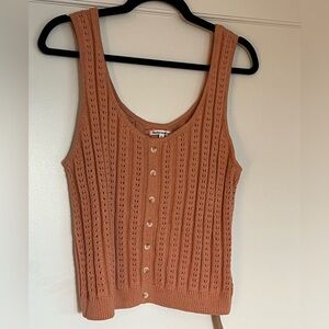 Reformation Crochet Tank Top XL